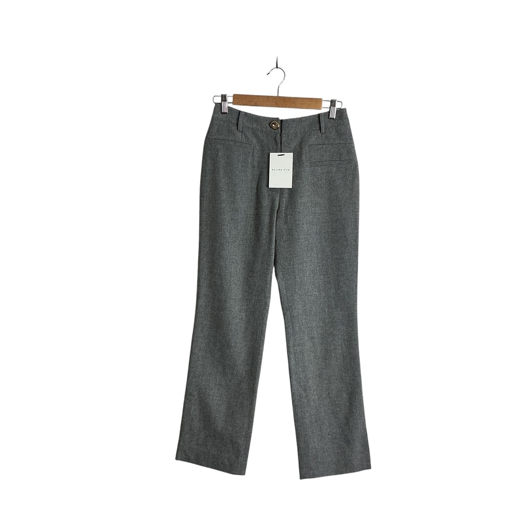 Rejina Pyo US 10 UK 8 Wool Suiting Grey Finley Trousers Luxury Old Money NEW‎